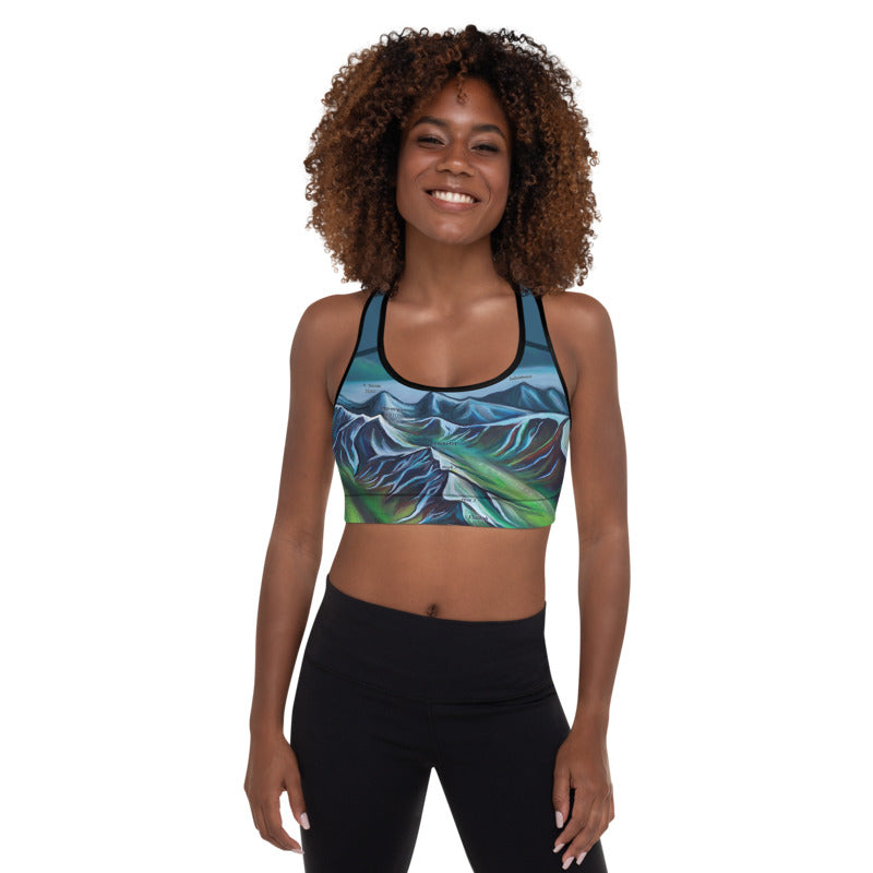 Floral Print Sports Bra with Tights